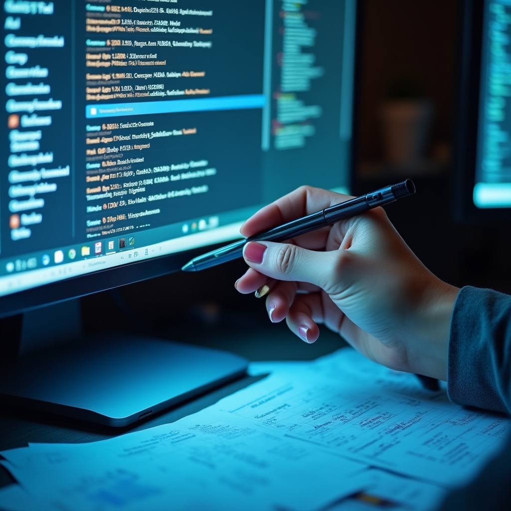 Zbliżenie na dane kontaktowe firmy wyświetlane spójnie na różnych platformach internetowych
